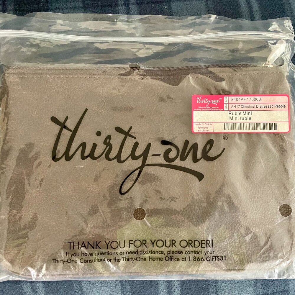 Thirty-one Chestnut Rubie Mini Zipper Pouch